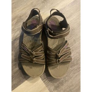 Teva Tirra womens 8 Purple Black 4266 Sport Sandals Comfort Adjustable